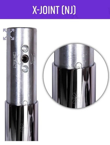Pole joint 40mm - x-joint, (nj)