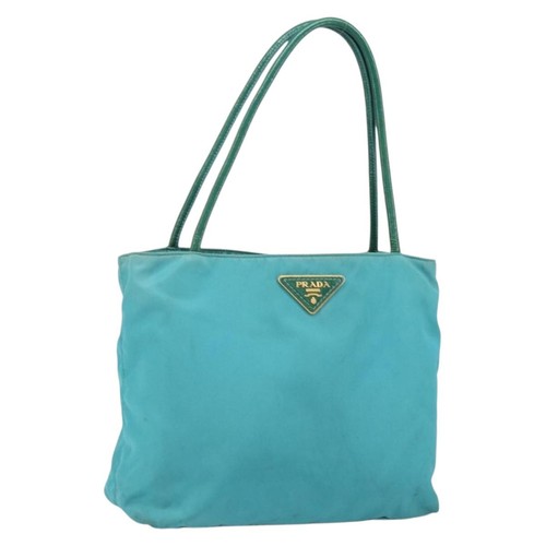 Prada hand bag nylon - prada, turquoise