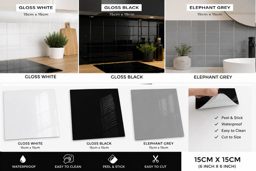 Gloss peel stick tile - gloss,