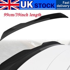 Glossy Black 99cm 39" Universal Rear Upper Boot Trunk Spoiler Lip Extension Wing