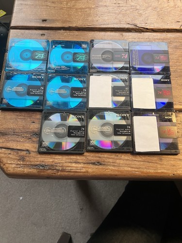 Sony minidiscs 10x74min - 11,
