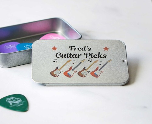 Personalised guitar plectrum - guitar,