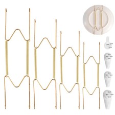 24Pcs Plate Hangers for Wall, 6/8/10/12 Inch W-Shaped Plate Hanging Hook