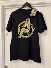 New Marvel Avengers Men's Black Short Sleeved Graphic T-Shirt, UK Size Medium