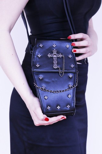 Gothic coffin bag - coffin, small