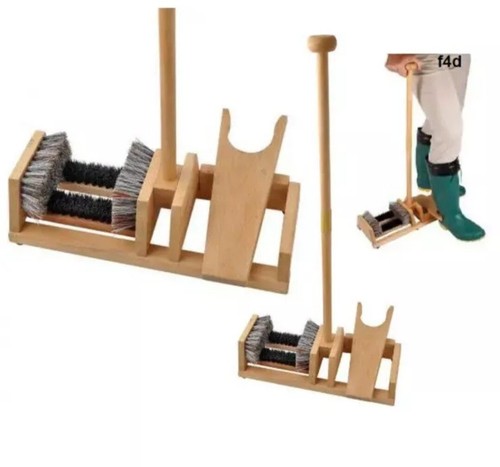 Boot jack remover shoe brush