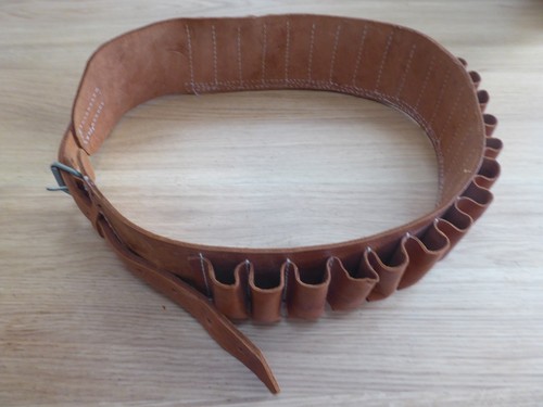 Vintage brown shotgun belt - vintage,