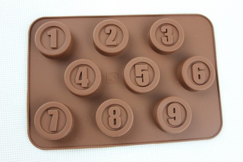Silicone round number - silicone, 1