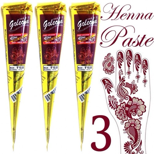Pcs red golecha henna mehndi - 3,