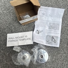 Bristan Shower Bar Valve Easy Fast Fix Fitting Kit: Round Chrome Shrouds 