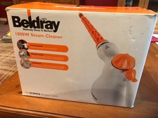 Beldray 1000W Handheld Steam Cleaner – Multi-Purpose Steamer – Grey/Orange  BNIB