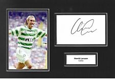 Henrik Larsson Signed 12x8 Photo Display Celtic Memorabilia Autograph COA