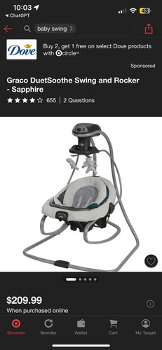 Graco duetsoothe swing and - graco,