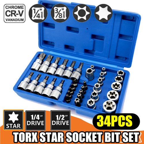 34pcs torx torque tork - torx, star