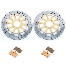 For Yamaha FZS 600 Fazer 1998-2003 FZR400 RR 89-95 Front Brake Discs Rotors Pads