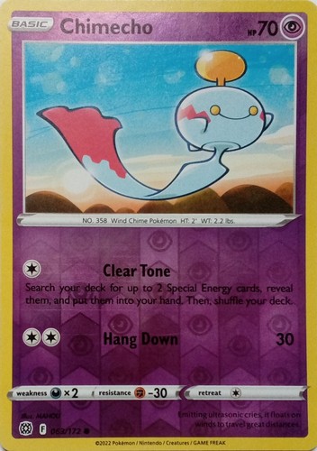 063 172 chimecho reverse - 063/172, holo
