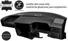 WHITE STITCH DASH DASHBOARD REAL LEATHER COVER FITS VW T4 TRANSPORTER STYLE 2