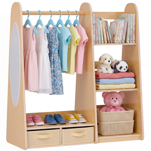 Kids wooden dress storage - kids,