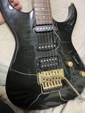 Fernandes Electric Guitar with Sustainer Black Used Shipping From Japan