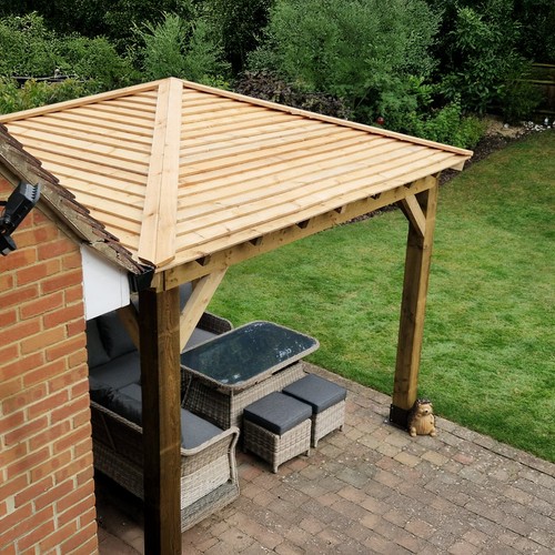 Wooden gazebo cedar - wooden,