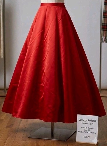 Vintage red polyester formal - vintage,