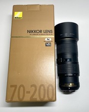 Nikon AF-S 70-200mm f/4G ED VR Zoom Camera Lens - Boxed