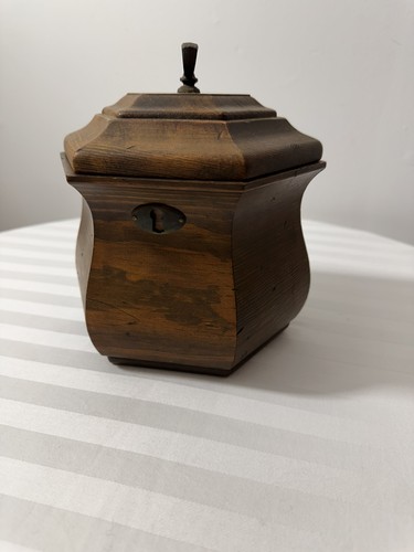 Vintage wooden tea - vintage, caddy