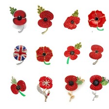 2025 UK Poppi Pin Badges Brooch Remembrance Badge Military Brooch Veteran New