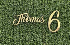 Personalised Name & Age Acrylic Cake Topper Custom Birthday Party Decoration UK