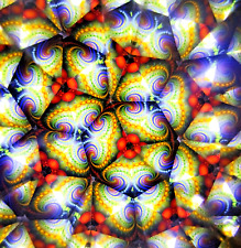 Vintage handmade brass 6" kaleidoscope w/ leather case collectible gift