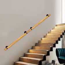 1-3x Wood Stair Handrail Wall
