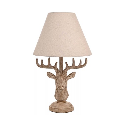 Table lamp resin stags - resin, head