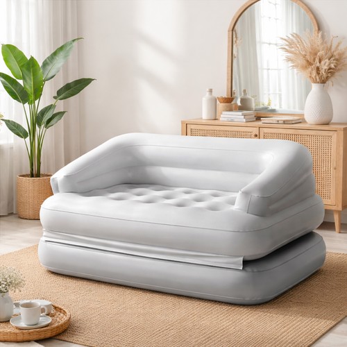 Inflatable sofa bed fold - bed, out