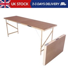 Hardboard Folding Wallpaper Paste Pasting Table Wooden