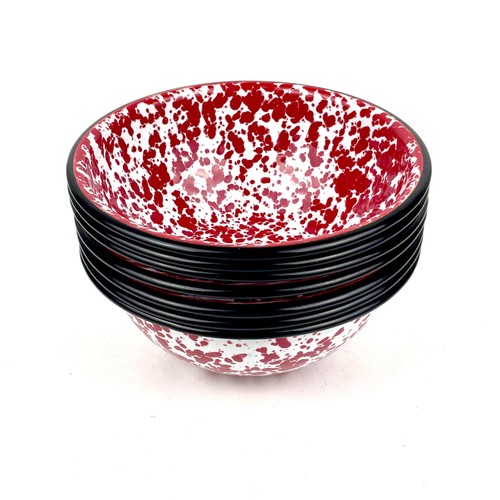 Vintage red white - red, splatter