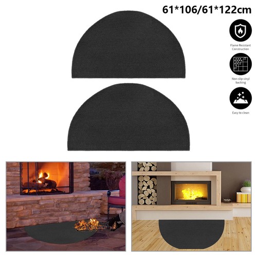 Half round fireplace - half,