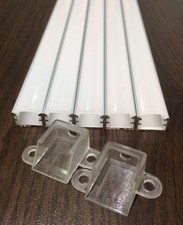 10m Aluminium Channel For LED Strip Light Cover PVC Profile Slim Diffuser 