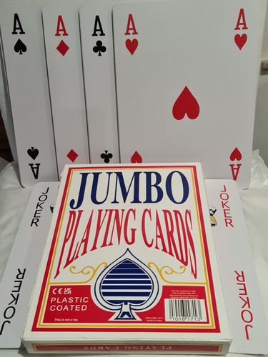Jumbo playing cards 28 x - 28,