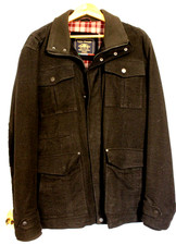 Next Signature Men's Italian Moleskin Jacket / Coat Size XL Black