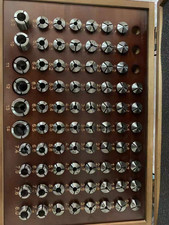 A complete set of 77 C6104 collets (0.3-14mm)