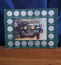 Vintage Shell “Historic Cars” Medal Set – 20 Coin Collection in Folder – Classic