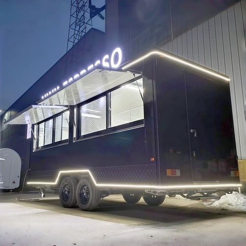 Food truck mobile stall - truck,,
