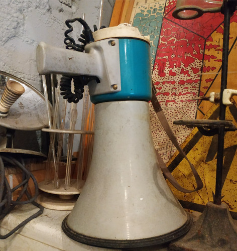 Vintage soviet megaphone - , ussr
