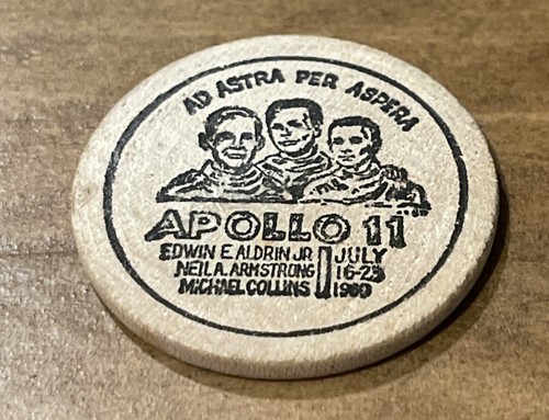 Apollo wooden nickel first - apollo, 11