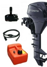 8HP TOHATSU SHORT SHAFT Electric Start 4 Stroke OUTBOARD REMOTES 7 Year Warranty