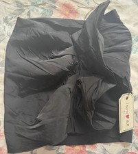 Rare Vintage Lanvin x H&M Black Draped Mini Skirt (2010 Collaboration)