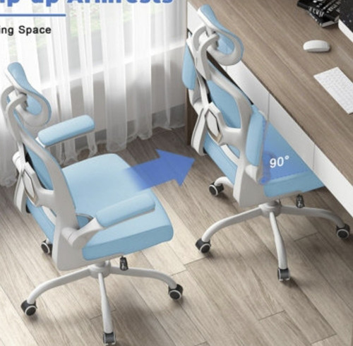 Light blue ergonomic mesh - blue,