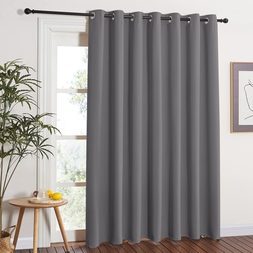 Grey blackout patio sliding - blackout,
