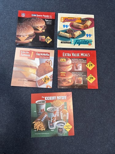 Vintage 1990s mcdonalds menu - 1990s,