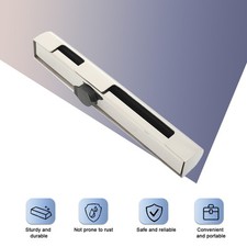 Outboard Engine Lock String External Motor Lock w/ 2 Keys Stainless Steel Silver